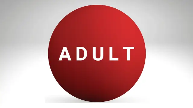Adult domain names image and button