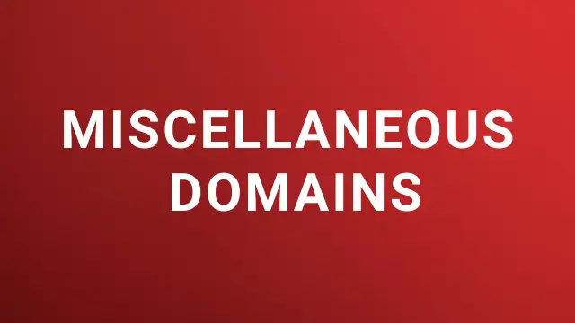 miscellaneous Domains image